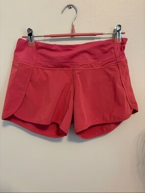 lululemon athletica Coral Pink Athletic Shorts